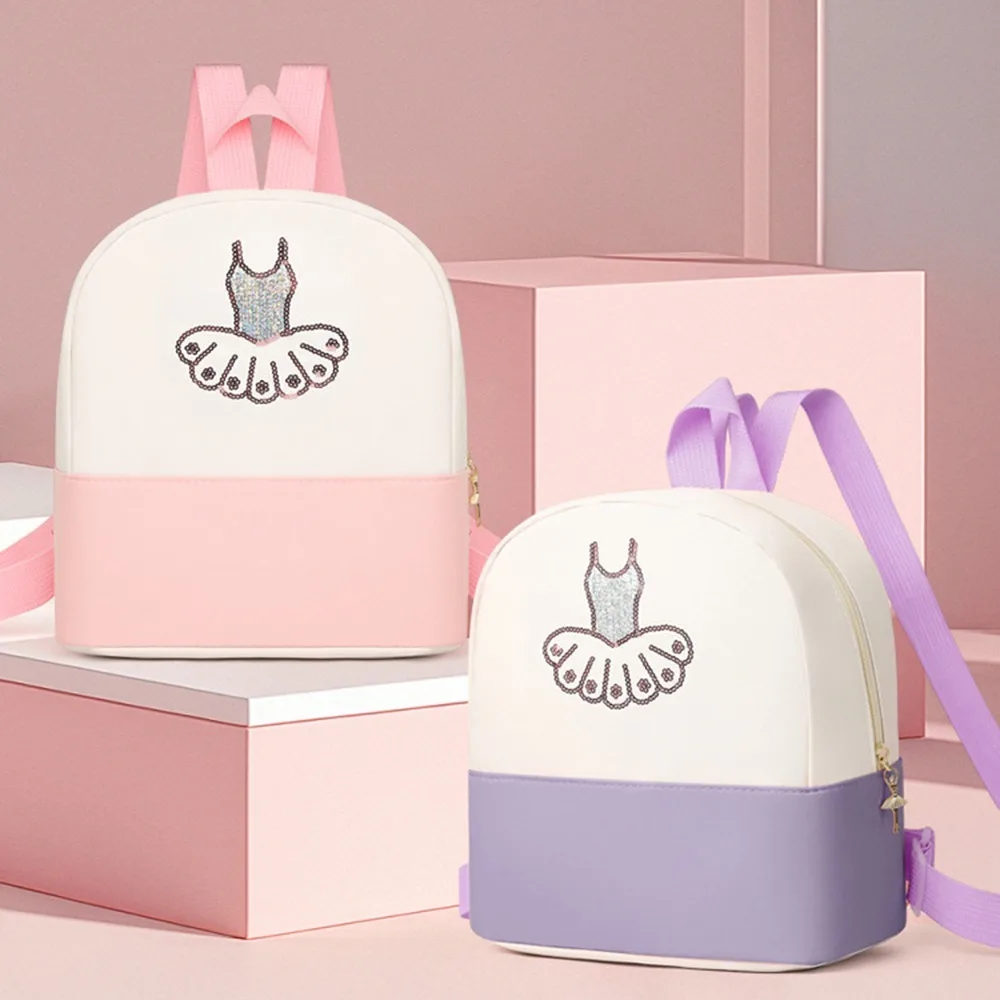 

Cute Children's Dance Bag Waterproof Breathable Girls Ballet Sports Bag Princess Style Wear-resistant Kindergarten Yoga Backpack