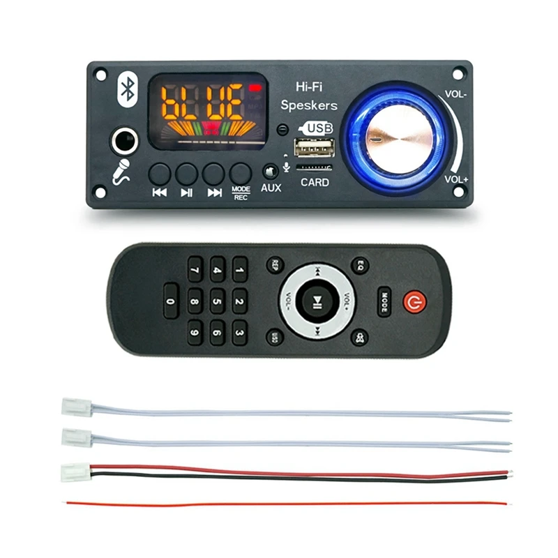 

Bluetooth Audio Decoder Amplifier Board 2X80w 160W Amplifier Audio Player 12V DIY MP3 Player Car FM Radio Module TF USB