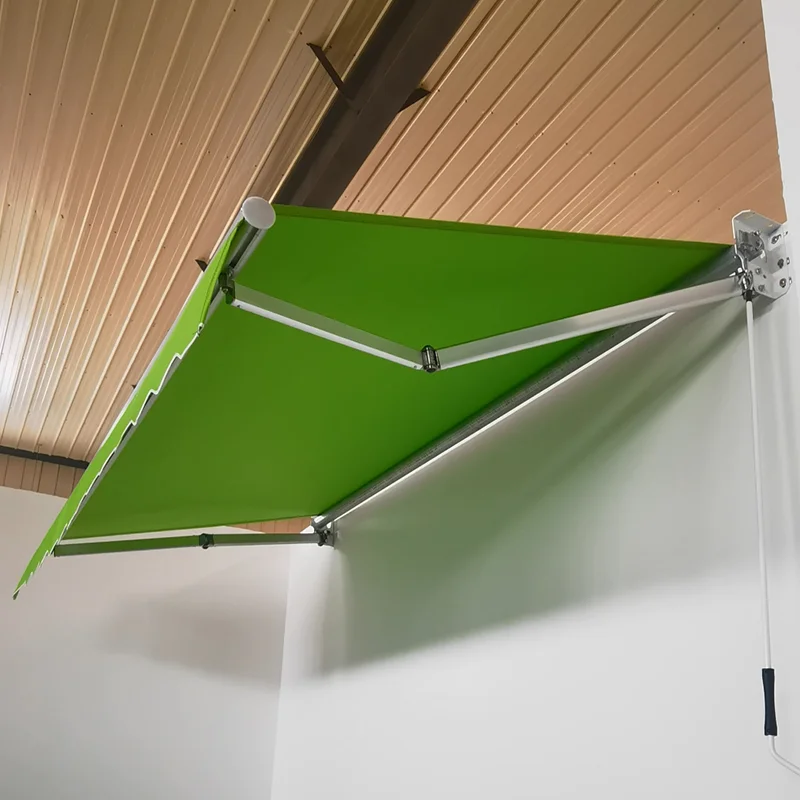 Factory Production Affordable Sunshade Coffee Shop Outdoor Rainproof Canopy Manual Long Lasting and Durable Acrylic Awning