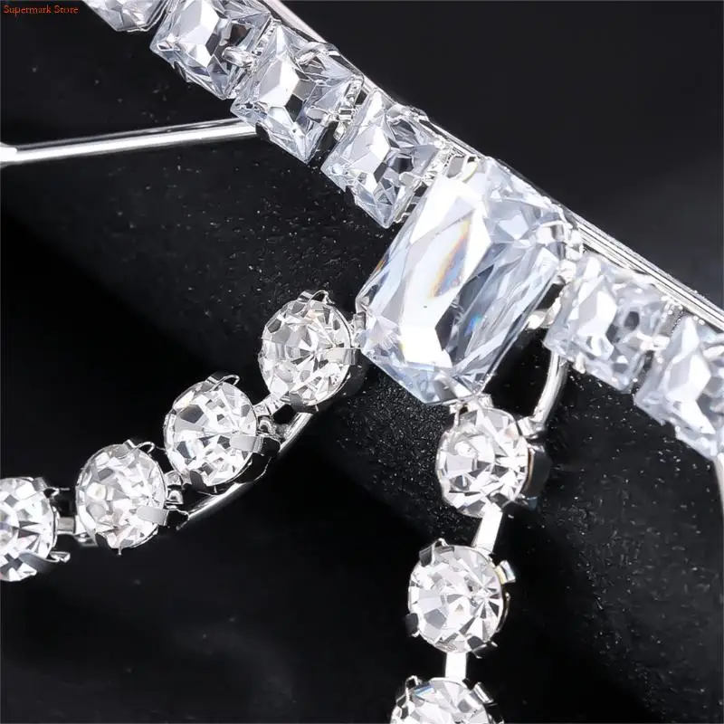 

Q5WE No Lens Rhinestones Glasses Frames Rhinestones Sunglasses Funny Party Eyewear Crystal Eyeglasses for Photograph Props