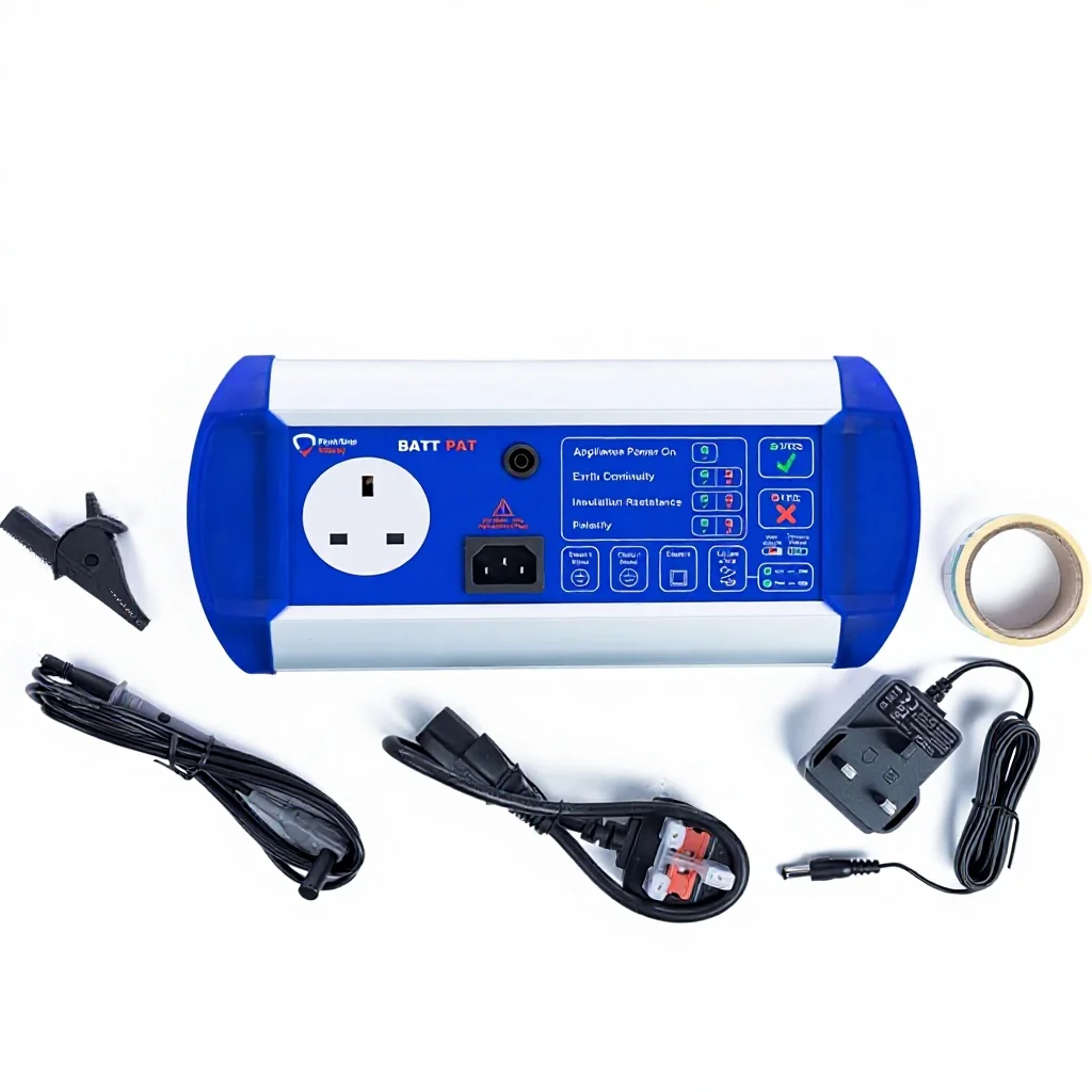 First Stop High Accuracy Safety BattPAT Tester with Free Labels and Book