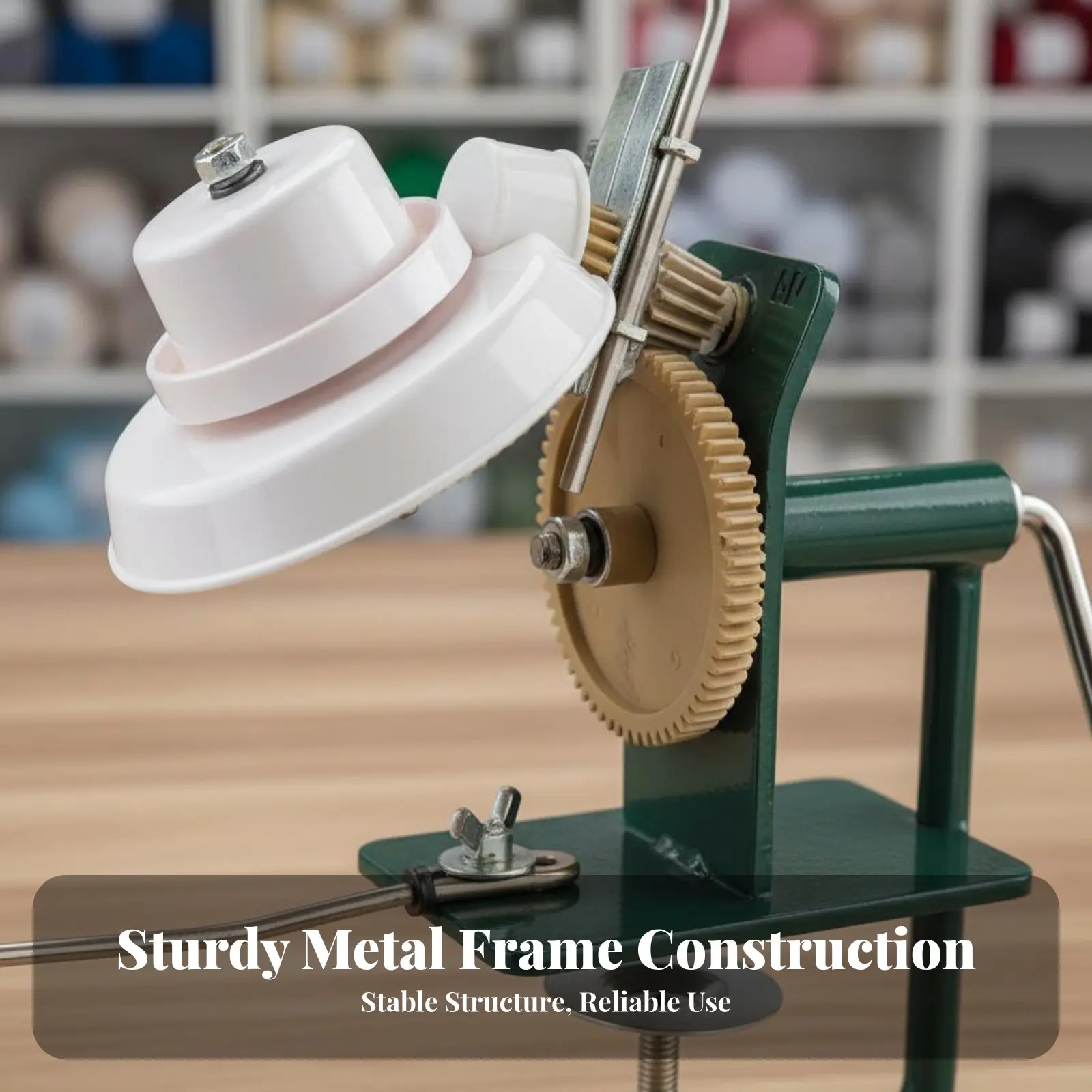 

Ручная моталка для пряжи с регулируемым зажимом, аксессуар для вязания, экономящий силы инструмент для рукоделия, для мотания пряжи центральной намотки