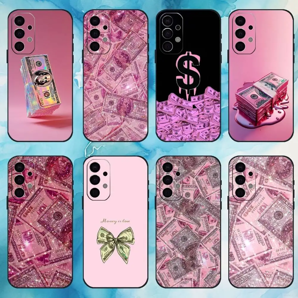 

Pink Dollars Banknote Design Phone Case For Samsung S25,S24,S21,S22,S23,S30,Ultra,S20,Plus,Fe,Lite,Note,10,9,5G Black Cover