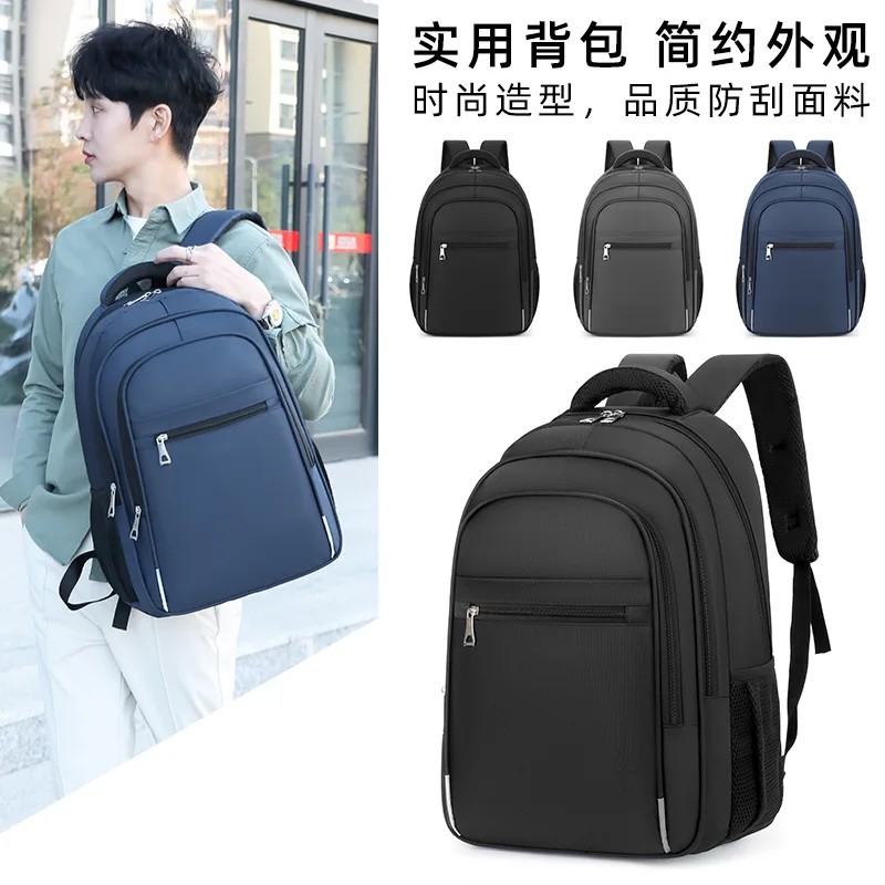Luxury Durable Backpack | Universal Leisure Backpack | Multi-Pocket Travel Bag Suitable for Business Travel, Short Trips - Black