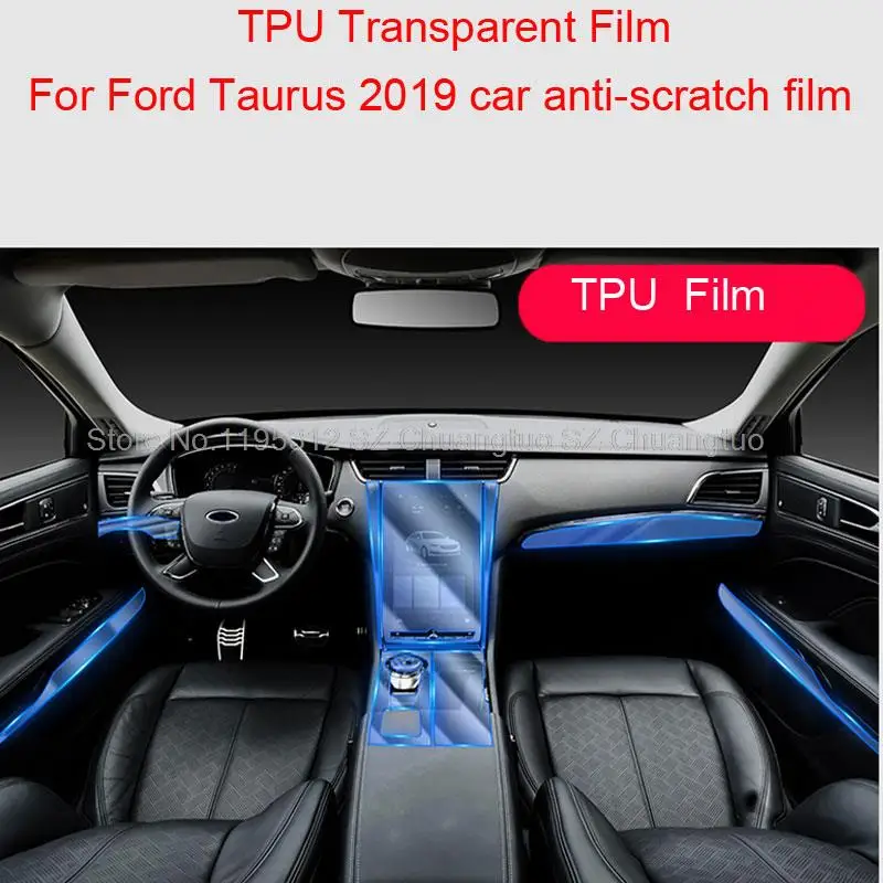 TPU Transparent Film for Ford Taurus 2019 Car Interior Center Console Gear Navigation Touch Screen Door Panel anti-scratch film