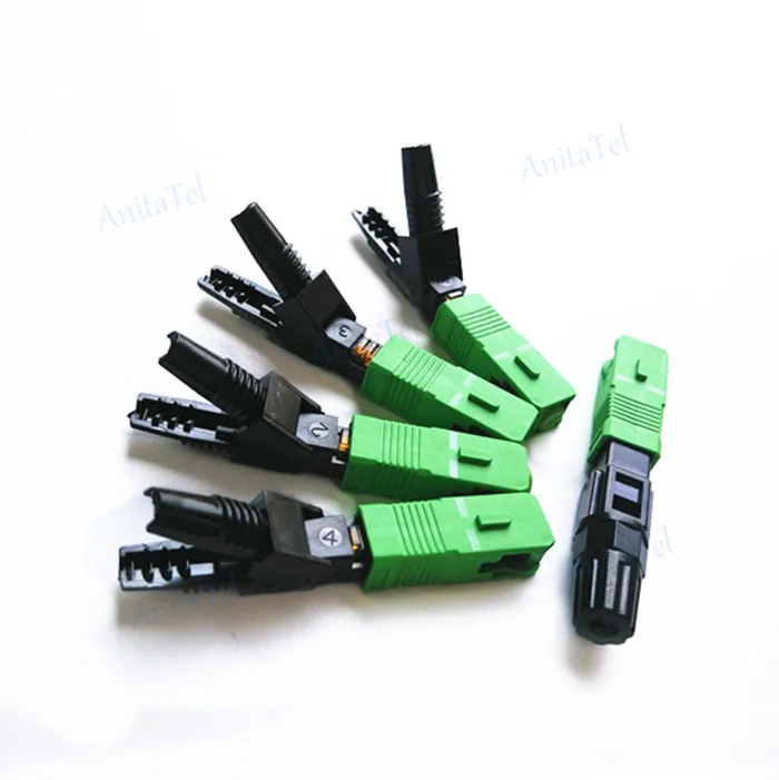 SC UPC APC Single-Mode Fiber Optic SC Quick connector Optic Fast Connector SC Quick Field Assembly FTTH Embedded Fast Connector