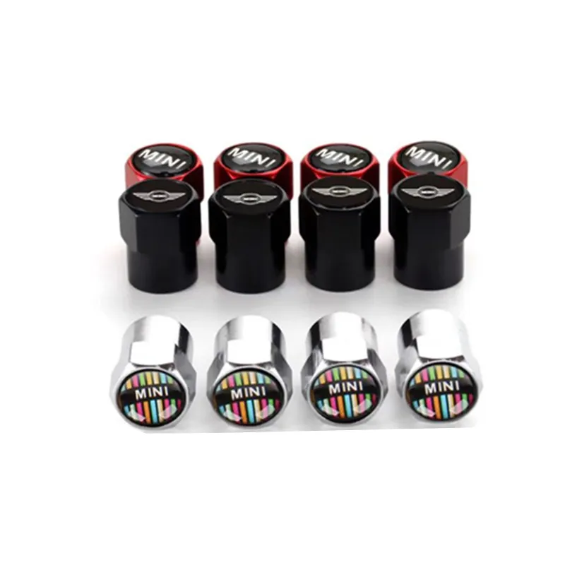 

4Pcs Metal Car Wheel Tire Valve Air Stem Cap Cover For Mini Cooper One S JCW F55 F56 R50 R53 R56 R57 R60 Coupe Auto Accessories