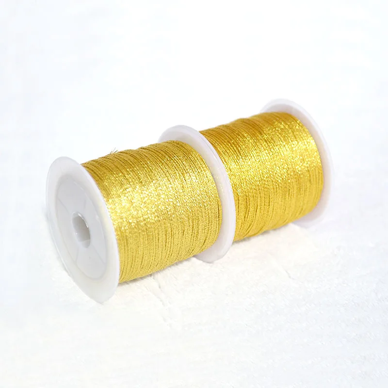 Gold and silver strands Handmade DI bracelet, coil winding thread, magic color thread, metal thread, embroidered thread