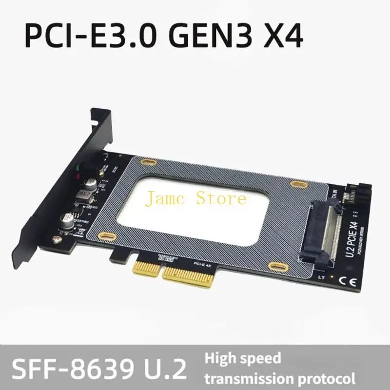 LX0B SFF-8639 to PCIe SSDs Adapter Card PCIE3.0 4X Expansion Card for 2.5inch SSDs Expansion Converter Replacement