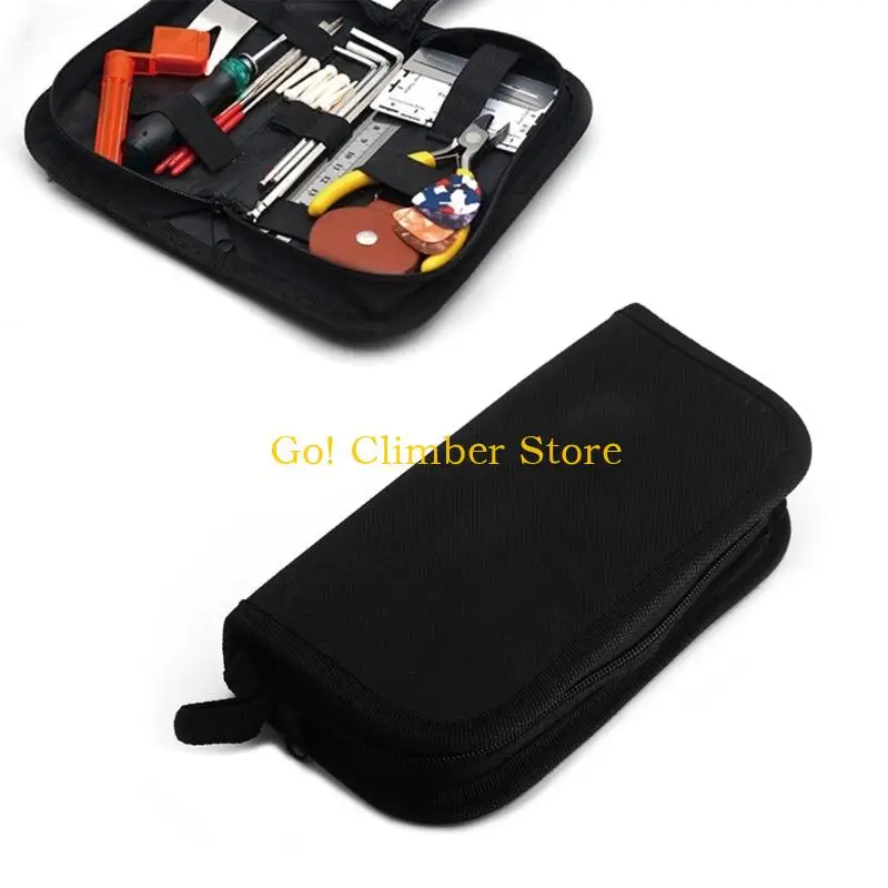 Q84C Guitar Maintenance Tool Set with Mixed Metal and ABS Parts, Portable Adjustment Tools for String Changes, Routine Care, and