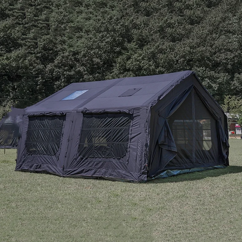 

13.68 Square Large Black Color Inflatable Air Waterproof Fabric Tent