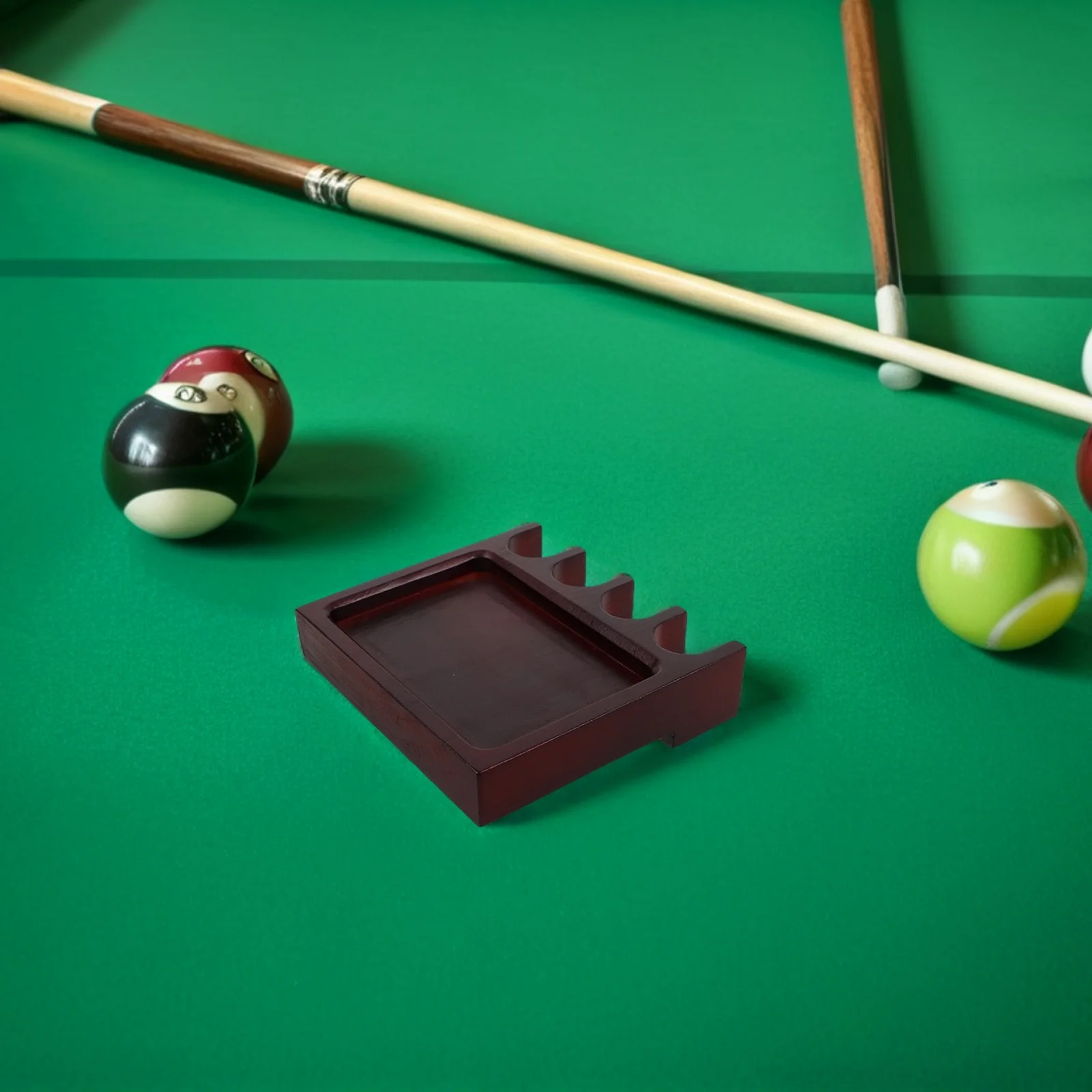

Solid Wood Pool Cue Holder For Billiard Table Wooden Cue Stick Rack With Claw Design Durable Rod Holder For Home Snooker Rooms