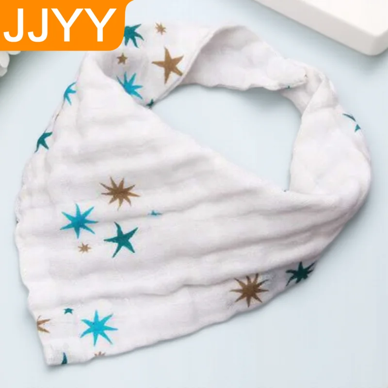 

Мягкий треугольный детский нагрудник с мультяшным принтом, плиссированное дизайнерское полотенце для новорожденных и малышей