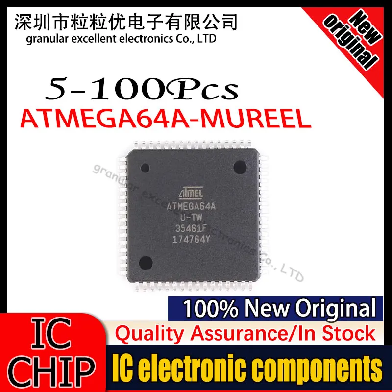 

(5-100 шт.) Atmega64A-Mu Atmega64A Atmega64 Atmega Qfn-64 Набор микросхем для обеспечения качества точечных товаров