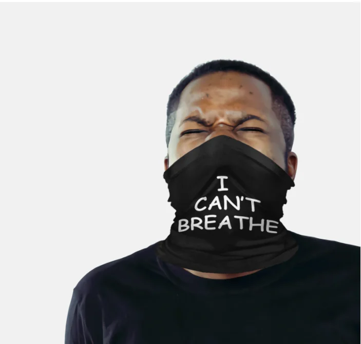 

I Cant Breathe Cycling Windproof Sun Mask Dust Sports Face Scarf Cold Weather Bandana Unisex Black FOR George Floyd