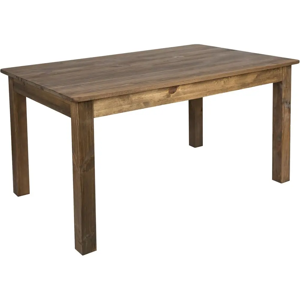 

Hercules Series 60" x 38" Recular Rustic Solid Pine Restaurant Table, Antique armhouse Dining Table or Kitchens and Restaurants