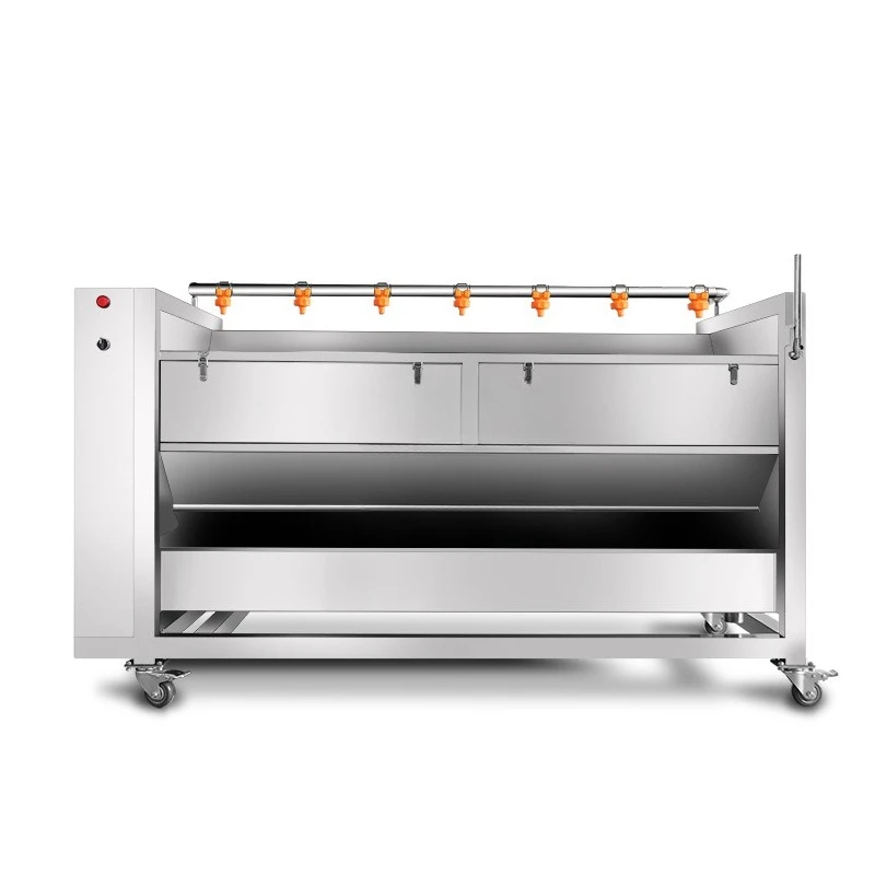 

Automatic potato cleaning machine, peeling equipment for fruit and vegetable factories