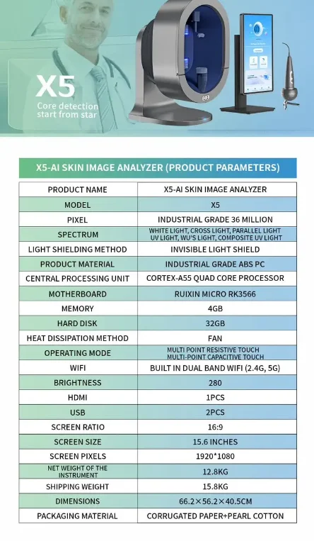 Ai Smart Skin & Scalp Analyzer Beauty Diagnostic Device With Microbial & Uv Detection