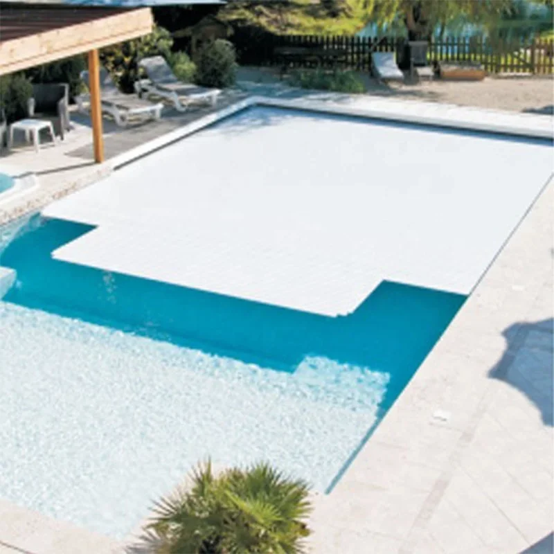 2026 Rectangular Automatic Pool Solar Cover for Easy Installation Electric Pool Cover Polycarbonate Slats