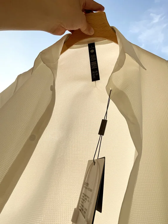 

Серия Traveler: Мужская легкая рубашка с длинным рукавом 3D-кроя, дышащая, класса люкс, для весенне-летнего повседневного ношения