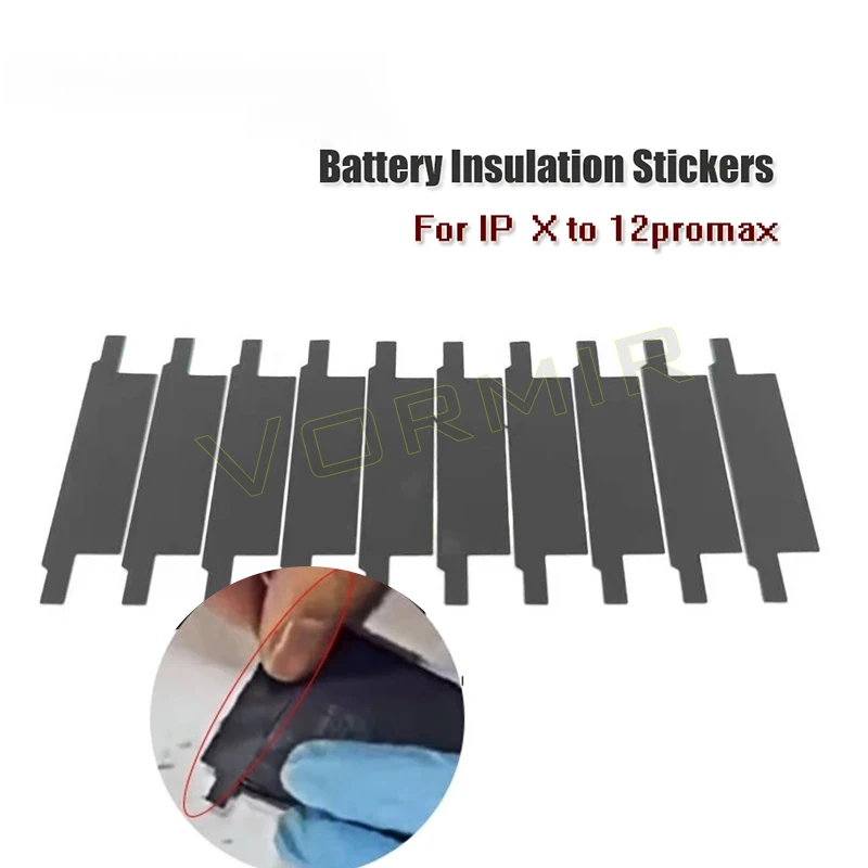 50pcs Battery Flex Protective Tape For iPhone 11 12 Pro Max Xs X Battery Replace Soldering Repair Insulation Protection Sticker