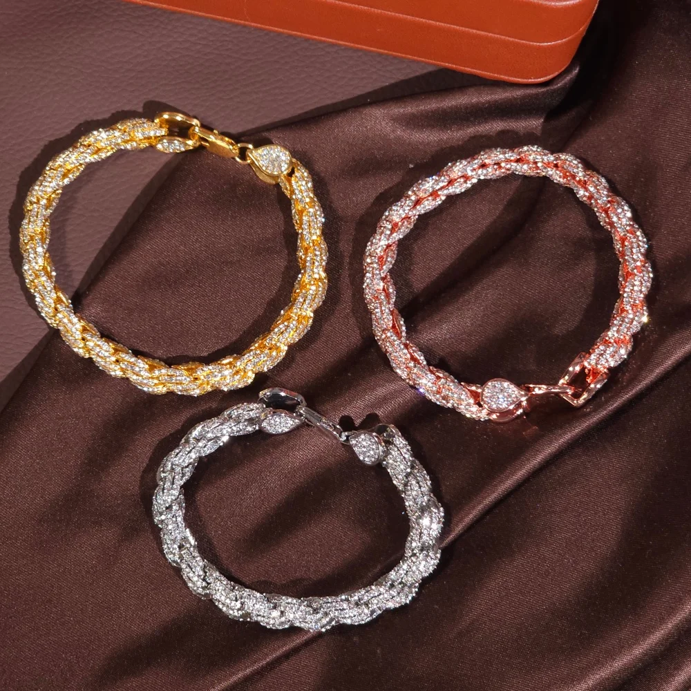 Fashion Rope Chain Bracelet Wrist Chain Exquisite Hiphop Personalized Band Ankle For Men Trendy Gift
