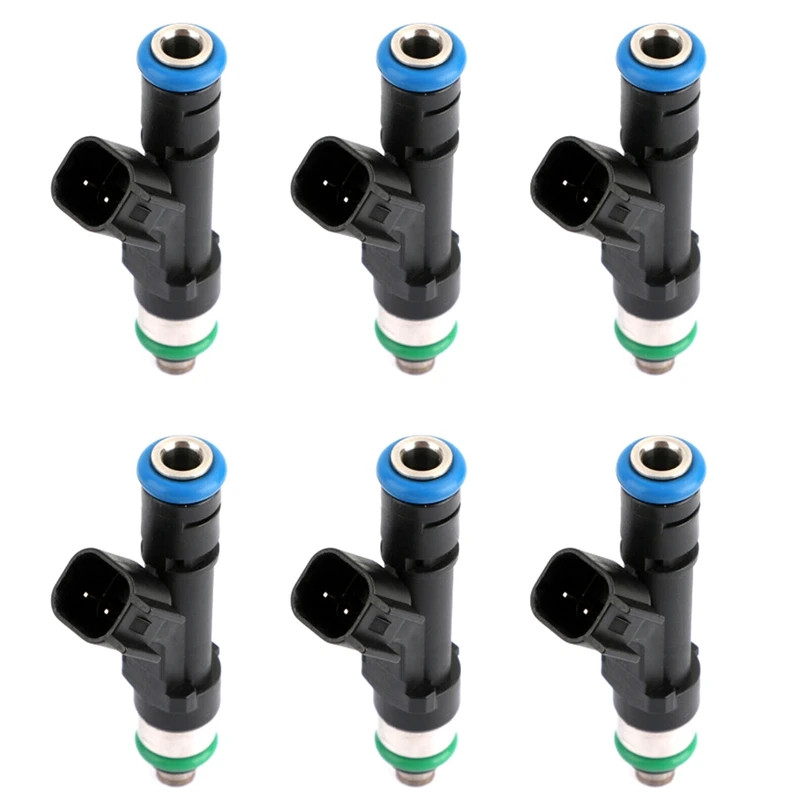 6X Fuel Injector 0280158020 For Jeep Liberty Dodge Dakota Mitsubishi Raider 3.7L 53032701AA