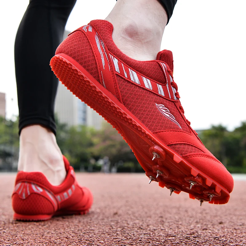 Scarpe da allenamento leggere per atletica da salto per uomo e donna, scarpe da pista e da campo, scarpe da ginnastica da corsa