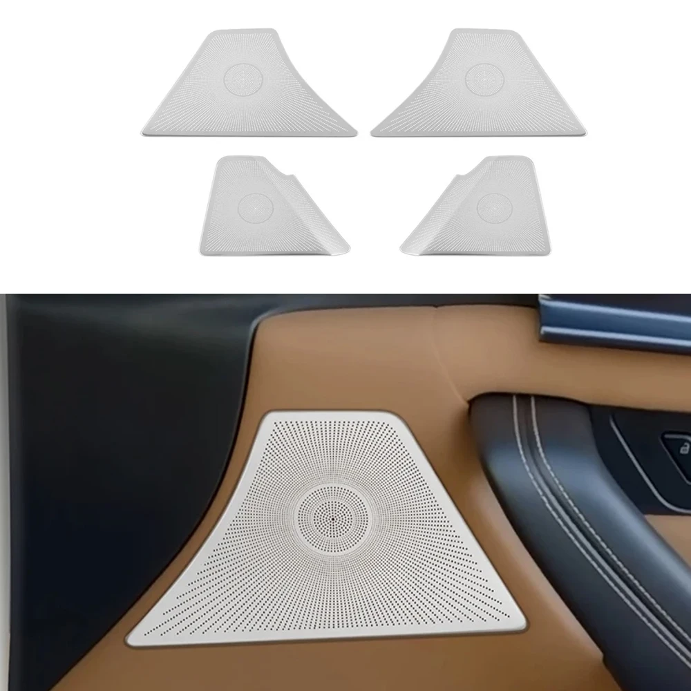 For Mazda CX-60 CX60  2022 2023 2024 Door speaker decorative frame 4 door speaker cover stickers Interior car accessories