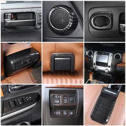 For 2014-2021 Toyota Tundra ABS carbon fiber car central control decorative panel interior strip sticker interior accessories