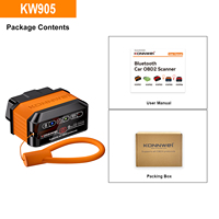 New Arrival KONNWEI KW905 ELM327 Bluetooth Car Obd2 Scanner For Android And iOS Diagnostic Tools