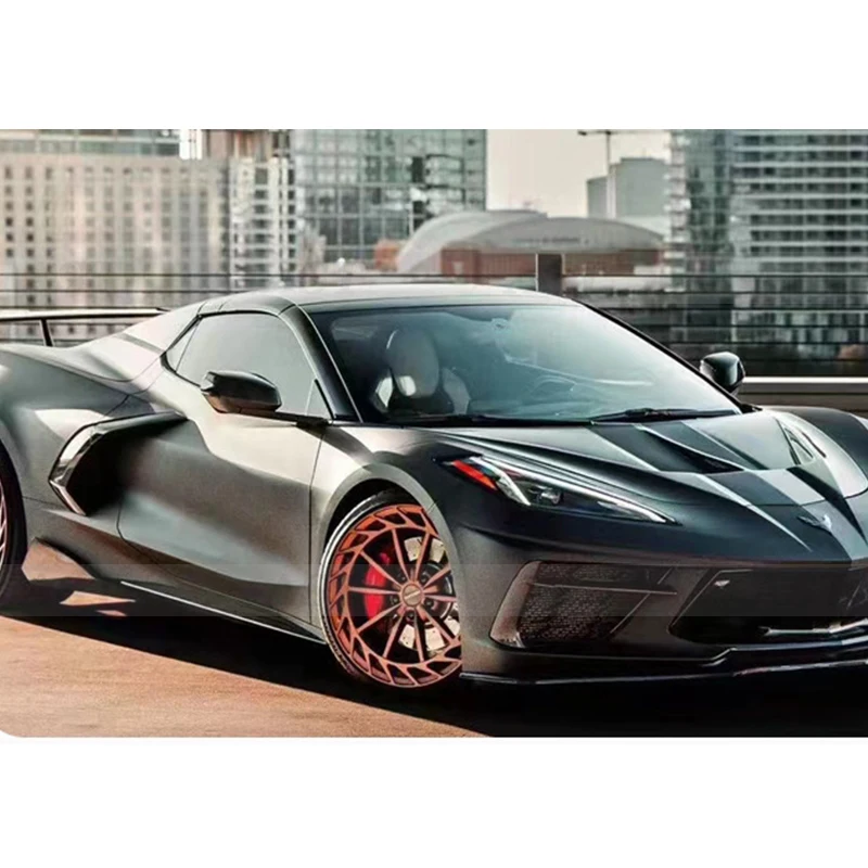 ل تشيفي كورفيت C8 Z06 ألياف الكربون التنانير الجانبية التنانير الجانبية تمديد الشفاه الجسم أطقم اكسسوارات السيارات