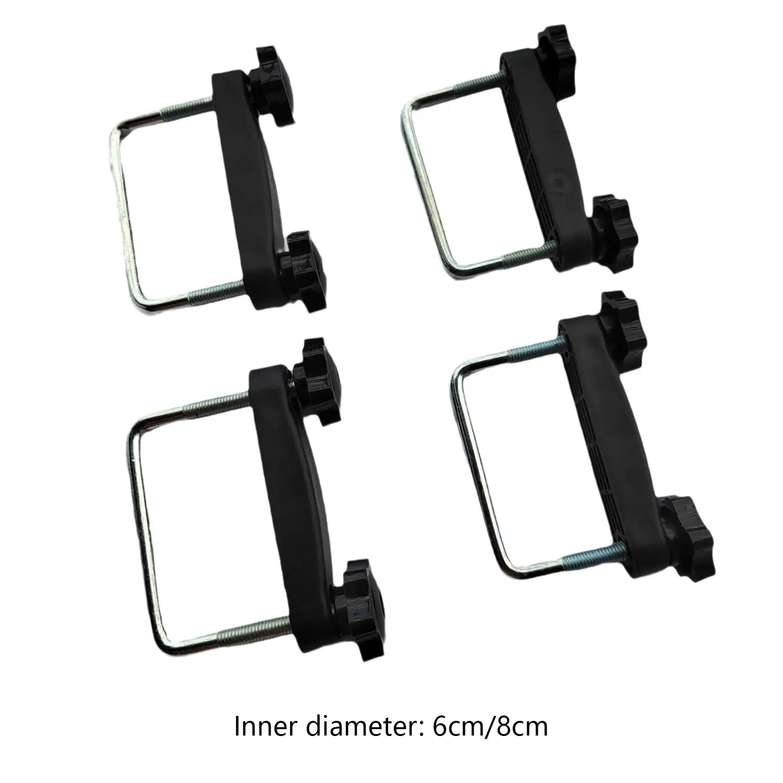 4 Abrazaderas Genéricas en Forma de U para Portaequipajes de Techo, Resistentes, Accesorios para Portaequipajes de Techo para SUV, la Mayoría de los Autos y Vehículos