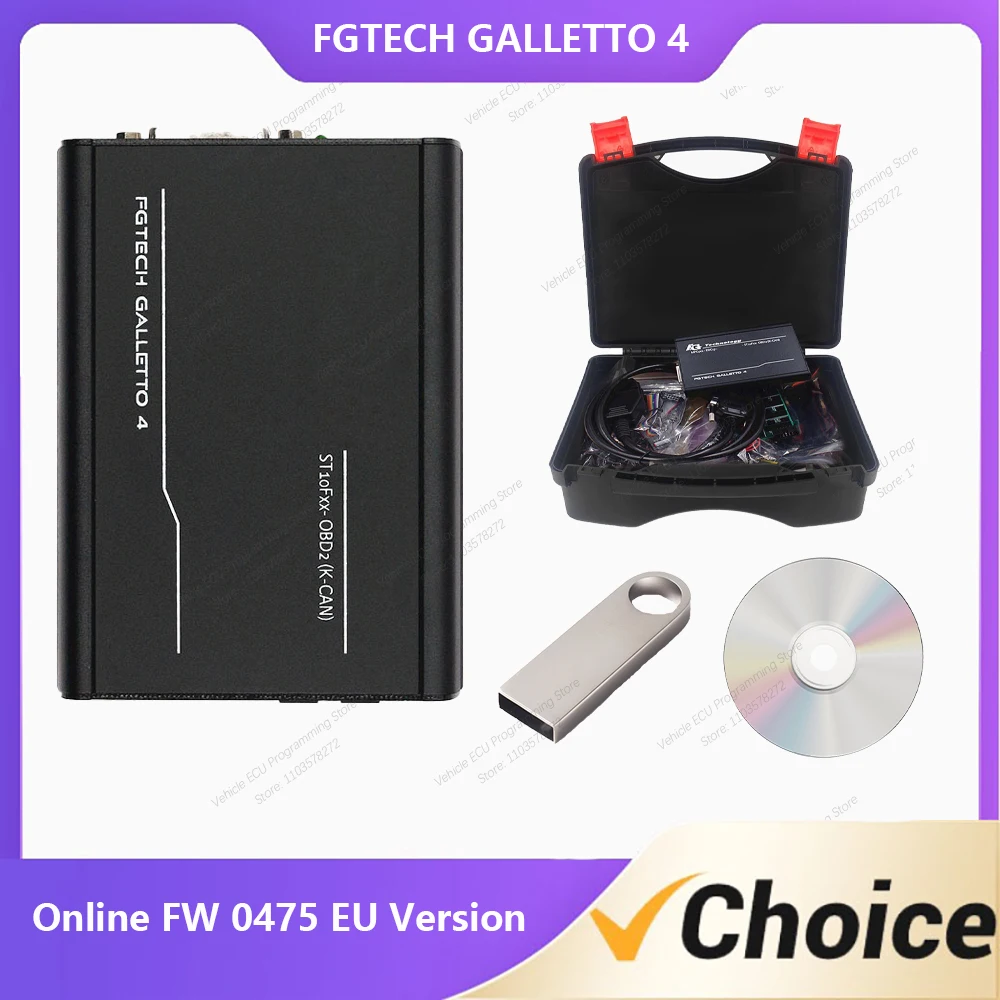 OBD cable FGTech Galletto V54 Multi vehicle chip adjustment clear diagnostic trouble codes Scanning tool BDM Boot Tricore cables