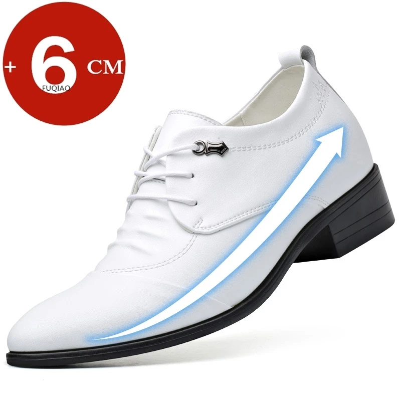 

Height Increasing Men Dress Elevator Shoes Increased Mens Business Formal Shoes Fashion Youth Men's Suit Wedding Oxfords