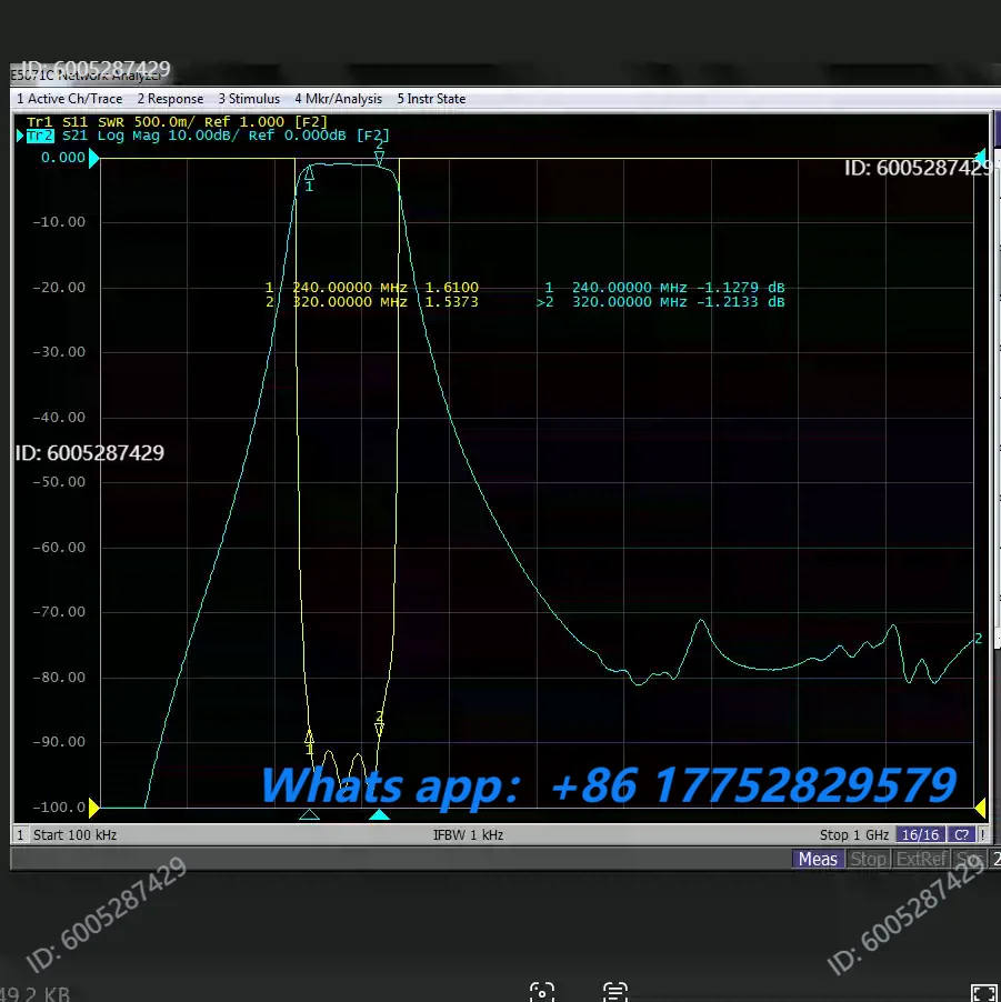 BPF 240-320M 100W Bandpass Filter N-socket, Anti-interference and Filtering Out Clutter Harmonics