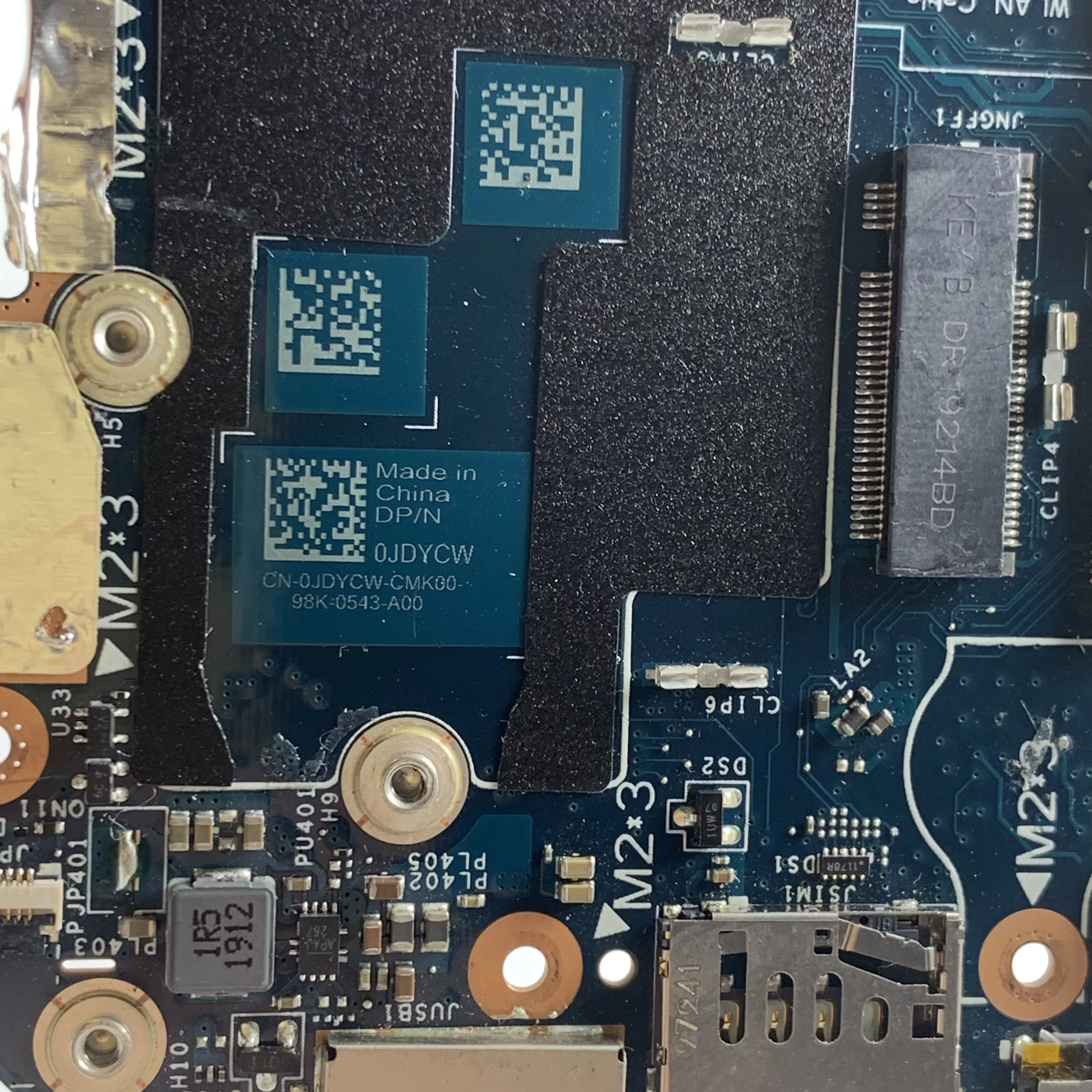 Notebook Motherboard LA-G441P For Dell Latitude 7400 2-in-1 Laptop Motherboard With i5 i7 8th gen CPU 8G/16G RAM 100% Test Work