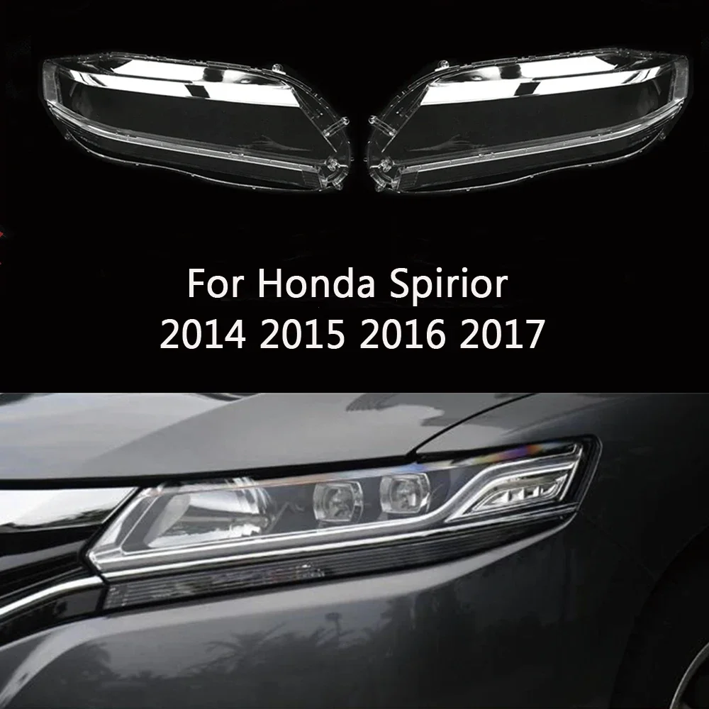 HTTCY  For Honda Spirior 2014 2015 2016 2017 front Car Headlight Cover Lens Shell Lampcover Lampshade Headlamp Light mask