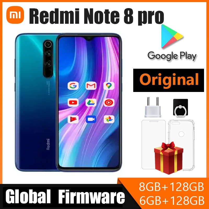 Xiaomi Redmi Note 8 Pro smartphone Global ROM  Smartphone Helio G90T 4500mAh 64MP  6G+128G 8+128G used phone