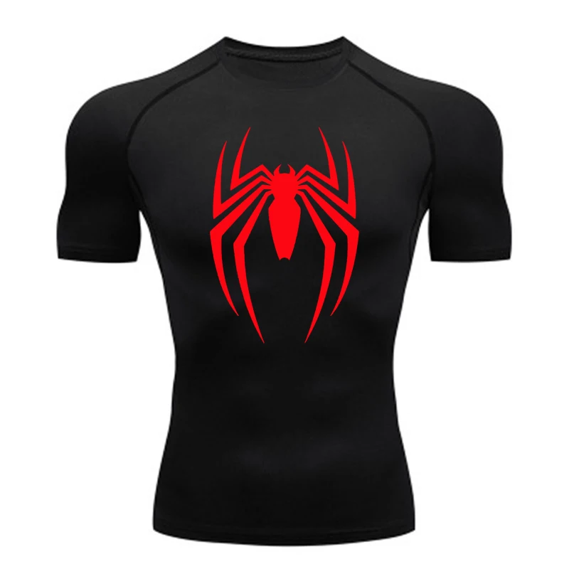 

Compression T Shirt Men Summer Sportswear Running T-shirt Elastic Quick Dry Sport Tops Tee Athletic Gym Workout Shirts Men