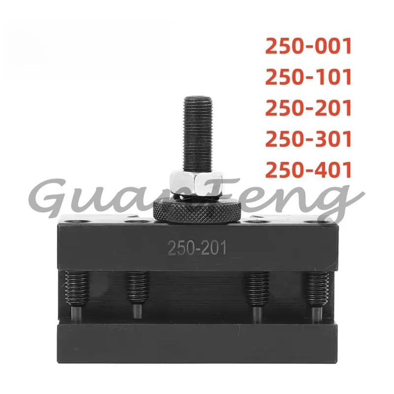 Quick Change Lathe Tool Holder 250-001 250-101 250-201 250-301 250-401, Turning and Facing Tool Post