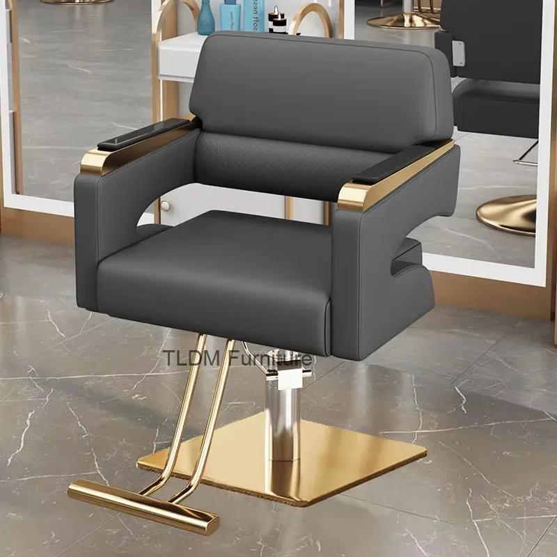 

Luxury Ergonomic Barber Chairs Barbershop Chaise Coiffure Beauty Salon Chairs Professional Equipment Sillon Peluqueria Furniture