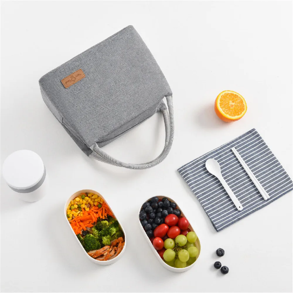 Portable Picnic Bag Lunch Bag Waterproof Thermal Insulated Lunch Box Bento Pouch Dinner Insulation Bag Thickened Fridge Bag