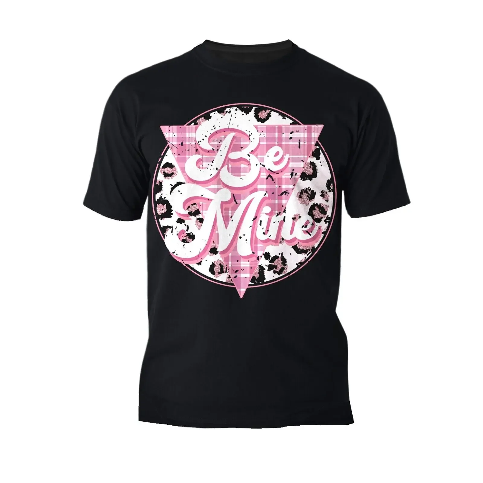 Urban Attitude Valentine Retro Vintage Animal Print Pink Sassy Disc Men's T Shirt