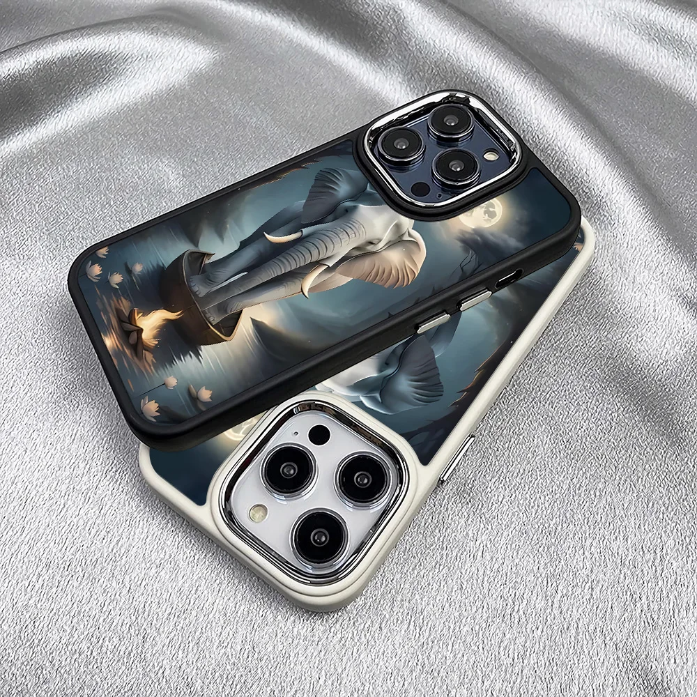 

Elephant pattern case,suitable for iPhone16Pro Max/iPhone16Pro/iPhone16/ iPhone16 Plus to iPhone11 12 13 14 15 series