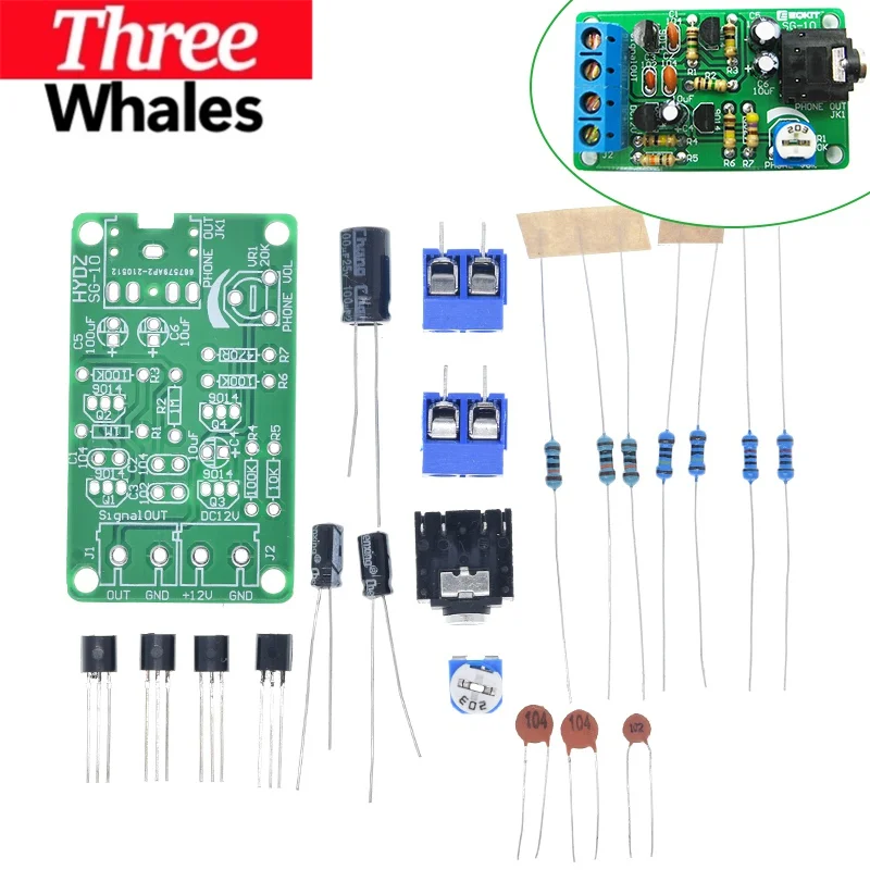THR White Noise Signal Generator DIY Kit Electronic Kit 2-Channel Output for Burn-in Test Therapy on Insomnia Noise Generator
