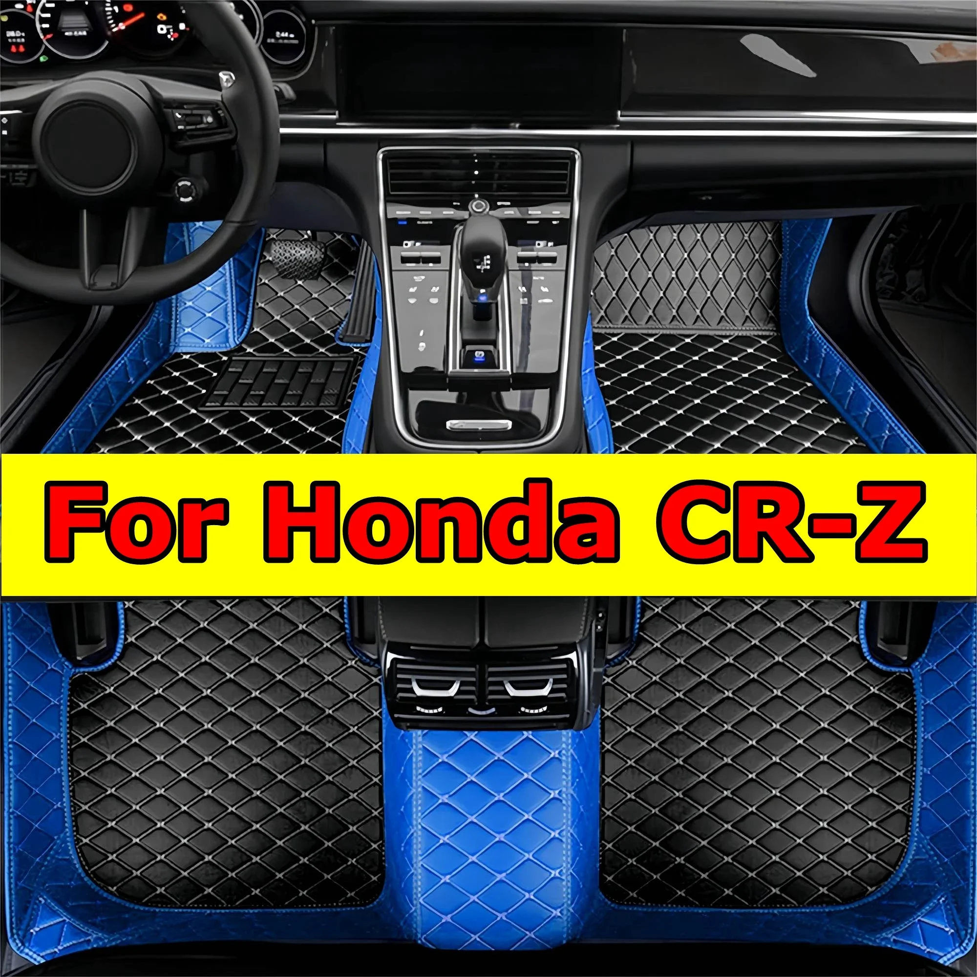 

Thickening Car Floor Mats for Honda CR-Z 2010 2011 2012 2013 2014 2015 2016 2017 Leather Coverage Carpet Luxury Floor Liners 3D