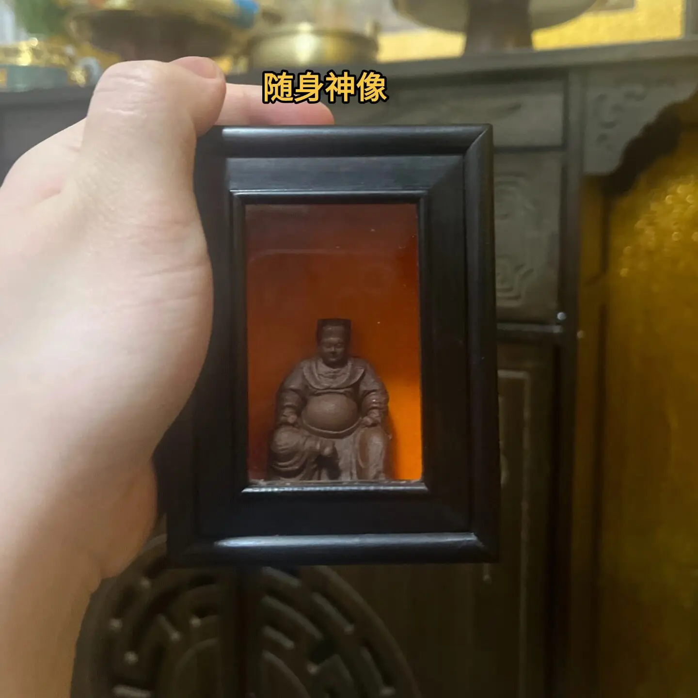 Statue portable casket car ornament