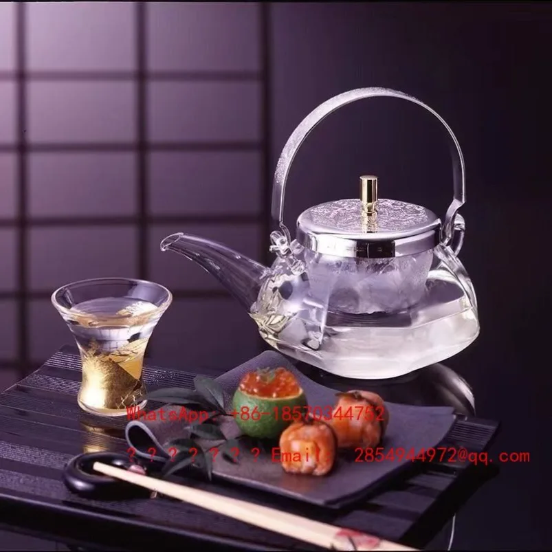 Heat-resistant Glass Delicate Wine Jug 500ML Tea Ice Wine Container Hand Pot
