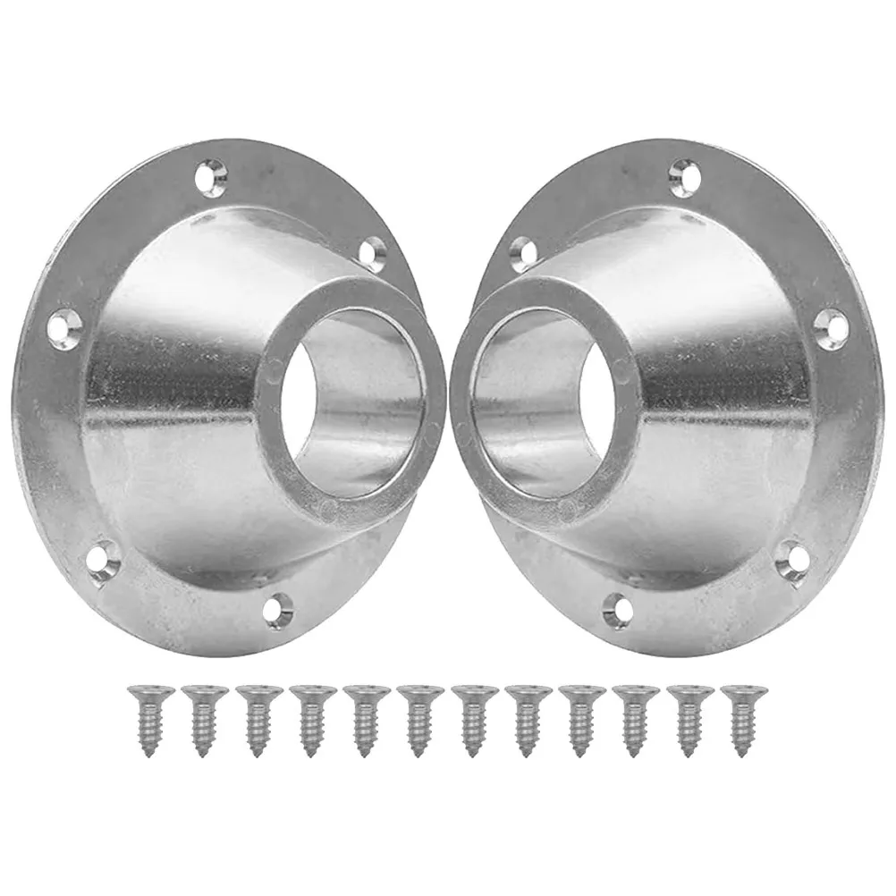 

2 set Aluminum Table Base For Mount Pedestal Dining Table Support Fixator Lightweight Rustproof Stable
